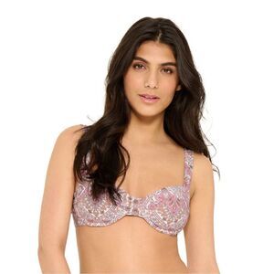 Pink Paisley Underwire Bikini Top